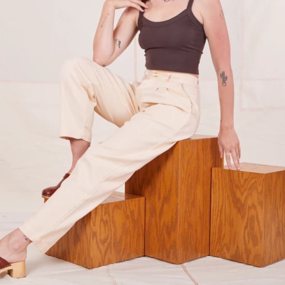 Big Bud Press Heritage Trousers in Vintage Off-White